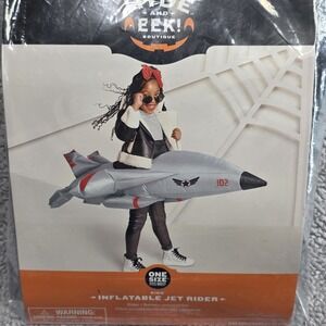 Hyde & EEK! Kids Inflatable JET AIRPLANE Rider  Child Halloween Costume One Size